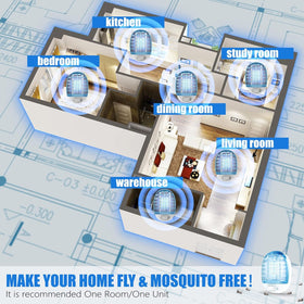 Ariie Bug Zapper Indoor living room setup for quick insect relief.