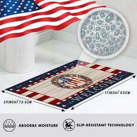 ARKUKT doormat polyester fiber close-up showing soft, durable surface