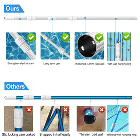 Universal 1-1/4 inch end fits most nets, brushes, and vacuum heads.