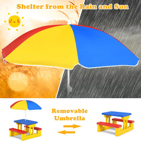 ARLIME ARMILE umbrella height adjustable and providing sun shade.
