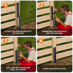 ArlinaL stabilizes fence lines by securing posts against leaning and tilting.