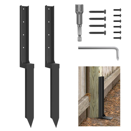 ArlinaL thickened fence post repair stake assembly shows a sturdy, crack-free design.