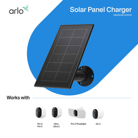 Arlo Solar Panel Charger adjustable mount for versatile camera alignment.