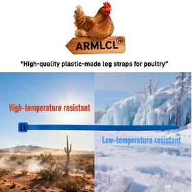 ARMLCL Vibrant 480Pcs orange leg bands for durable outdoor use