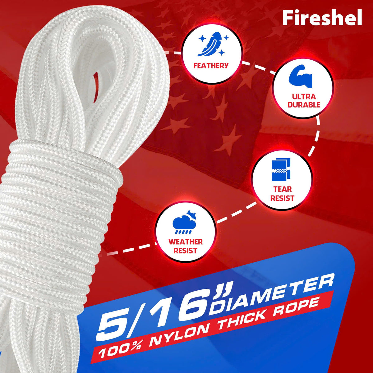 Armfu swivel snap hooks secure flags with smooth 360-degree movement.