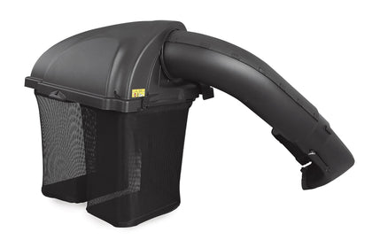Arnold Twin Bagger bags and chutes for efficient clipping collection.