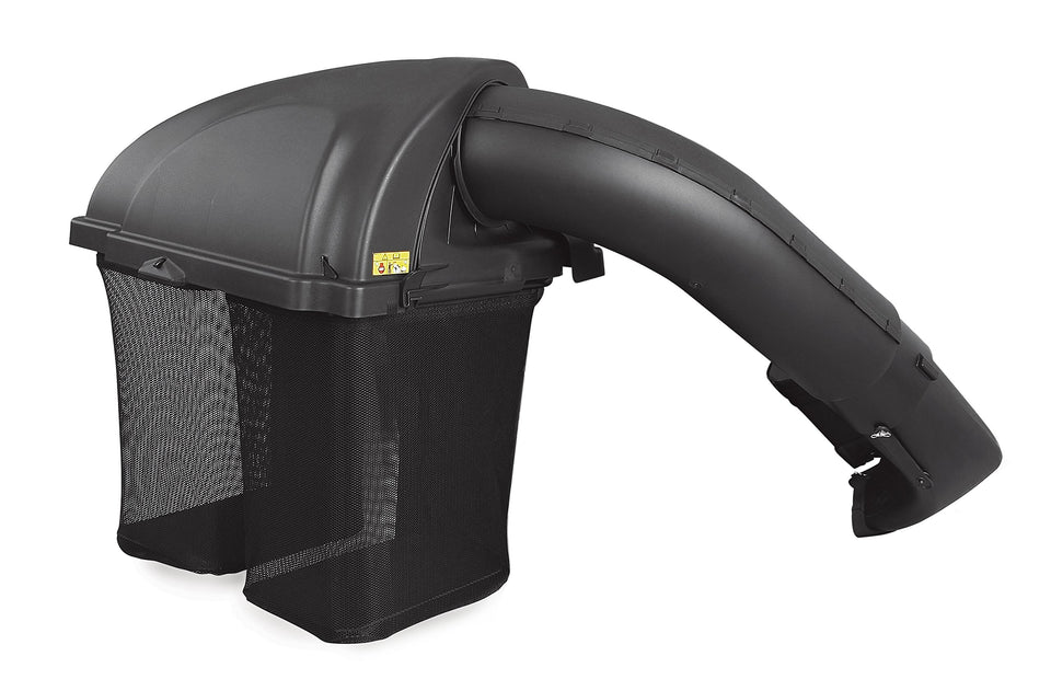 Arnold Twin Bagger bags and chutes for efficient clipping collection.