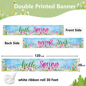 Arosche banner double-stitched with brass grommets for lasting strength.