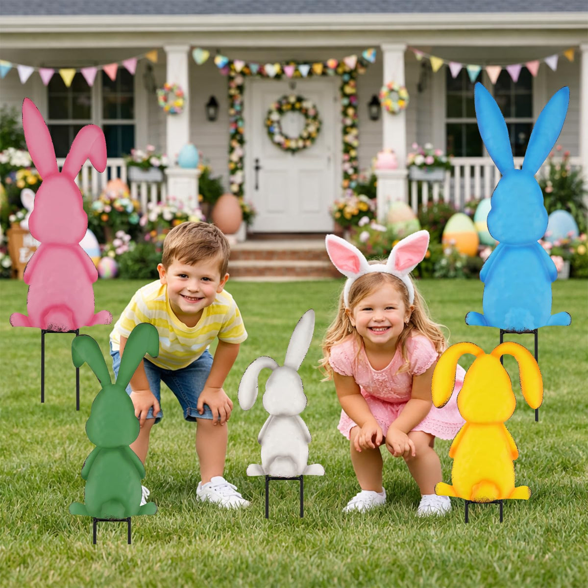 Arosche large Easter sign pack for wall or yard use