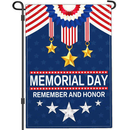 Aroxtms memorial day flag 12x18 ready for outdoor display, durable decor.