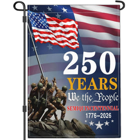 Aroxtms 250th anniversary flag double-sided 12x18 for clear display from any angle