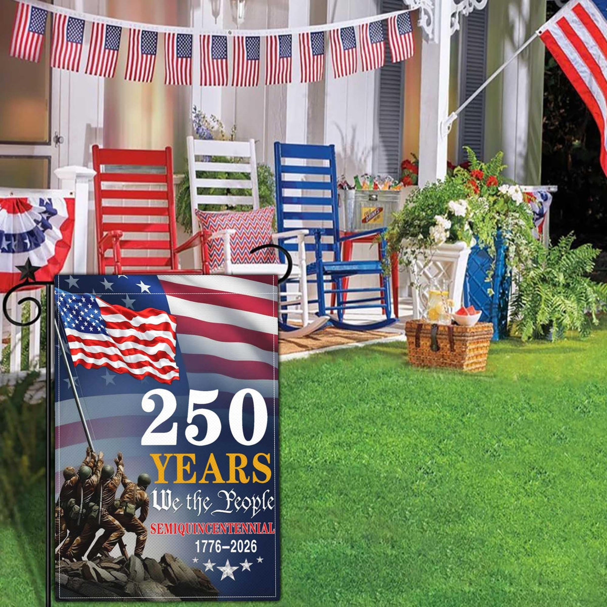 Aroxtms 250th anniversary flag features durable polyester and reinforced stitching