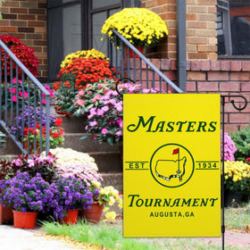 Aroxtms Golf Flag brass grommets closeup for durable outdoor mounting.