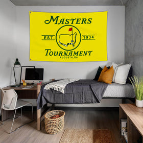 Aroxtms golf flag detail showing brass grommets for durable hanging