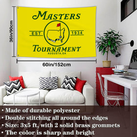 Aroxtms golf flag wall decor showing vibrant golf imagery for indoor display