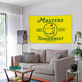 Aroxtms golf flag yard decoration visible in the garden or lawn
