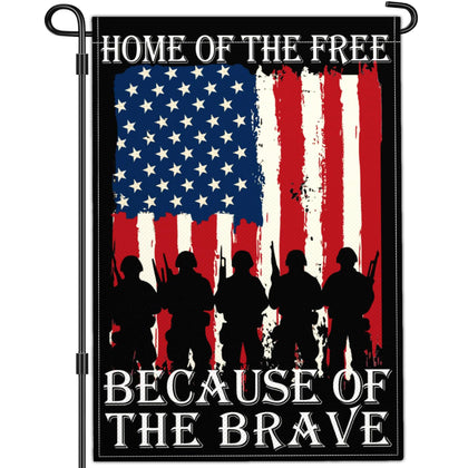 Aroxtms memorial day flag 12x18, double-sided for clear visibility from front or back.