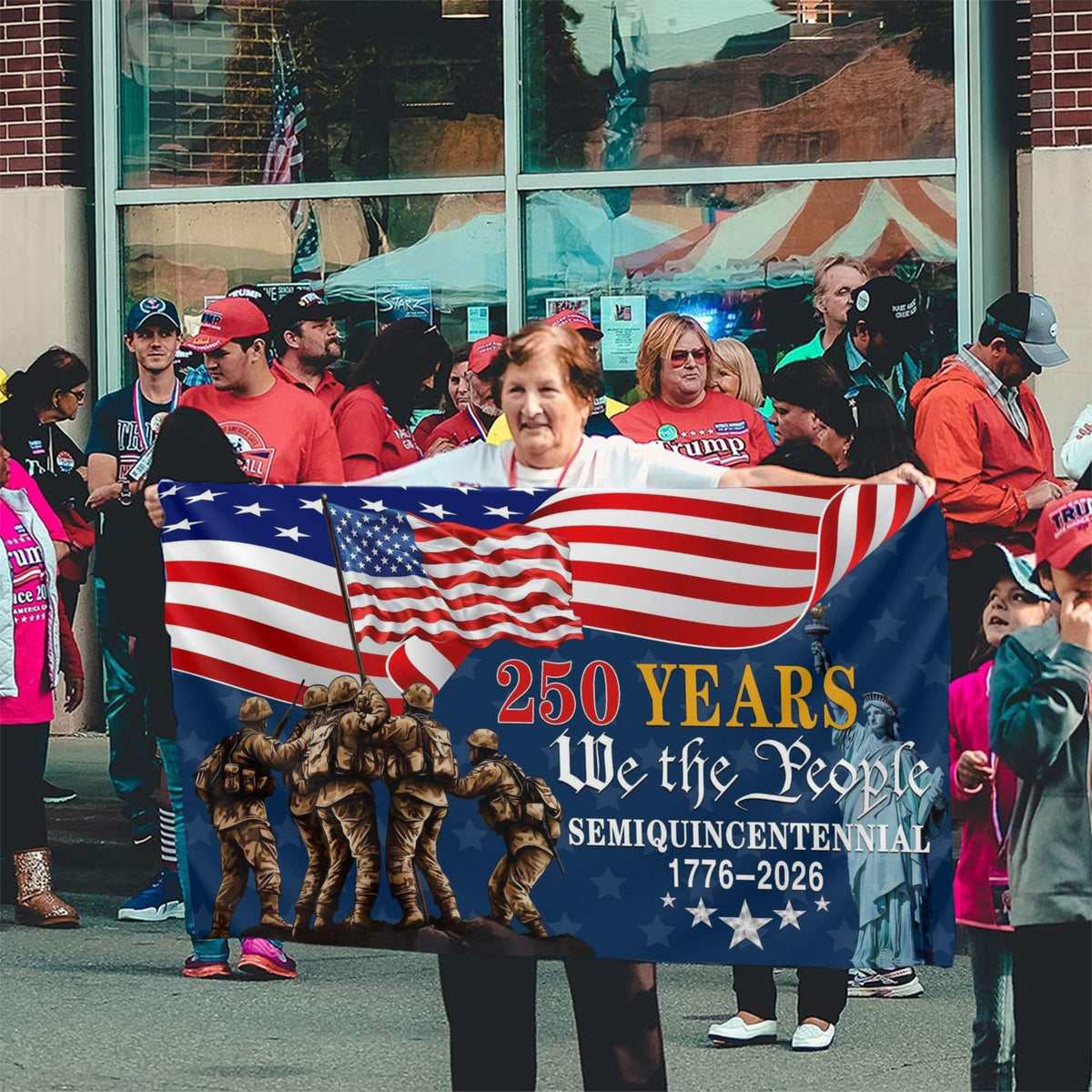 Aroxtms outdoor patriotic flag weather-ready material designed for varied conditions