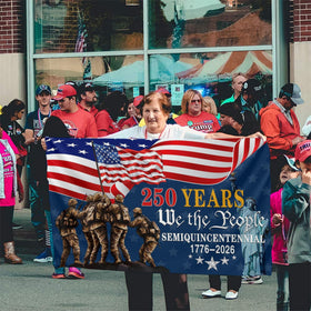 Aroxtms outdoor patriotic flag weather-ready material designed for varied conditions