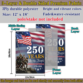 Aroxtms double-sided We The People flag ensures readability on both sides