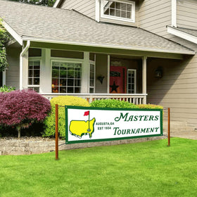 Aroxtms durable polyester golf flag withstands outdoor use.