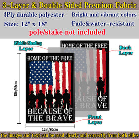 Aroxtms double-sided flag allows image and text to be read from both sides.