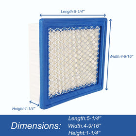 Arpisziv air-filter compatibility chart for Ge-nerac and Craftsman engines