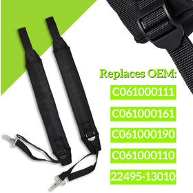 Arpisziv blower straps demonstrating compatibility with Echo models.