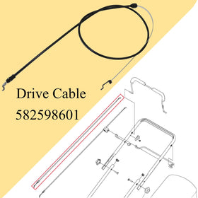 Arpisziv drive cable for Husqvarna LC221A fit for smoother drive