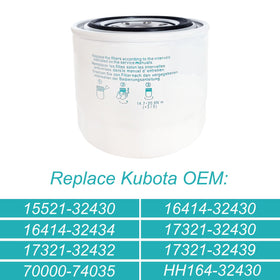 Arpisziv oil filter compatibility table shows OEM replacements