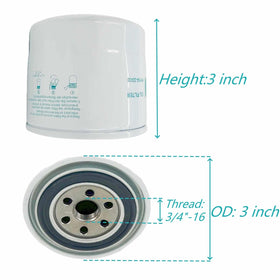 Arpisziv oil filter side view highlights compact design