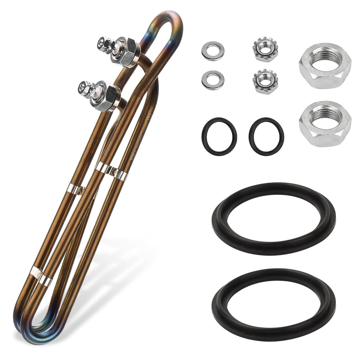 ArrogantF 5.5KW spa heater element, 10-inch view, ready for universal compatibility.