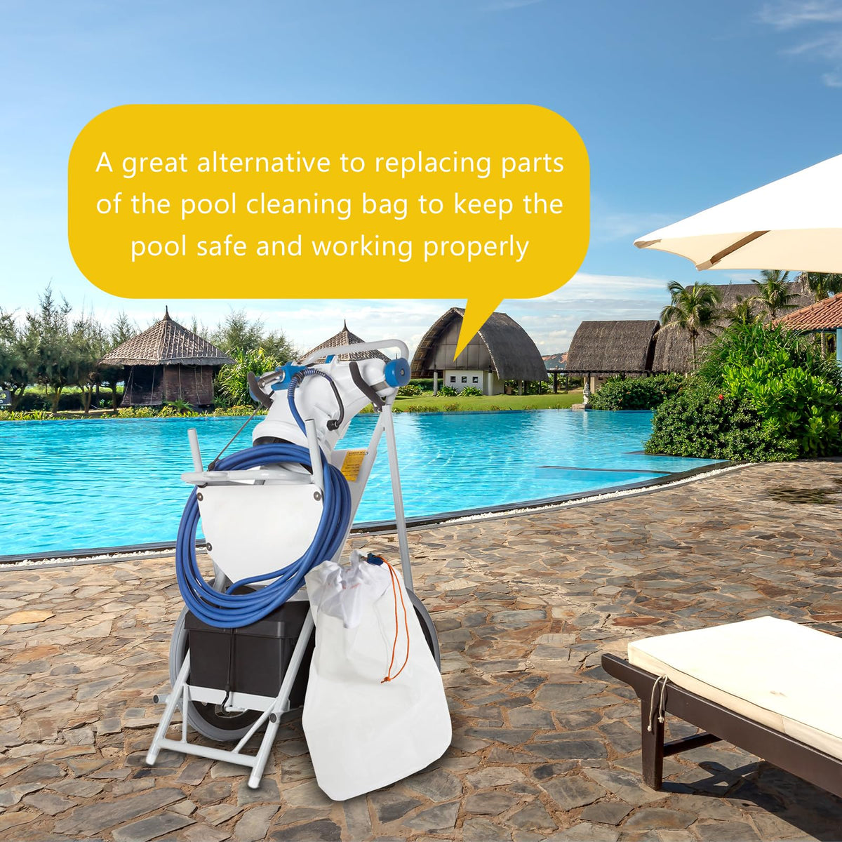 ArrogantF adjustable drawstring prevents debris escape during vacuuming.