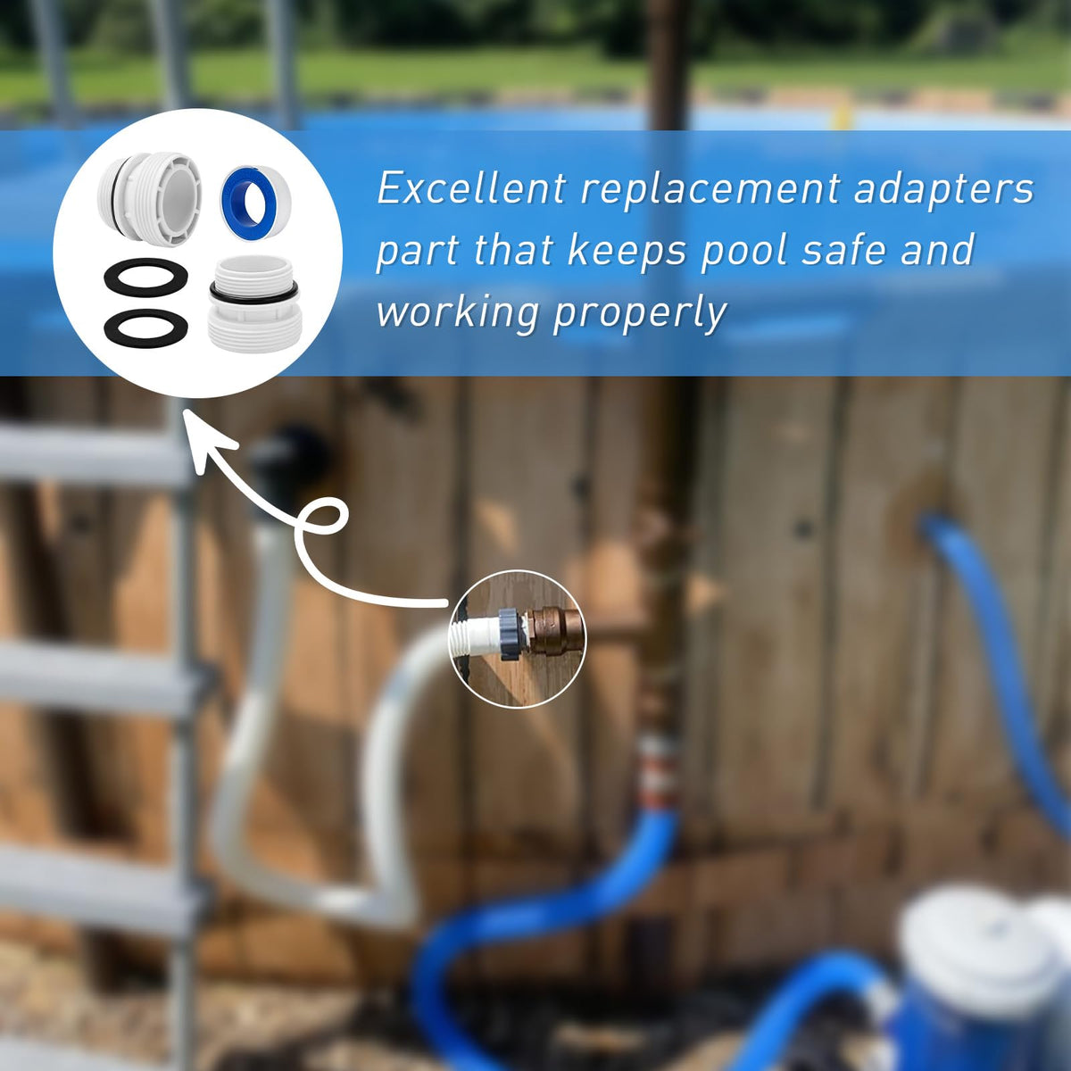 ArrogantF durable materials ensure long-lasting pool hose conversions.