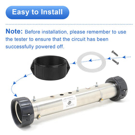 ArrogantF easy-install spa heater union shown for fast setup