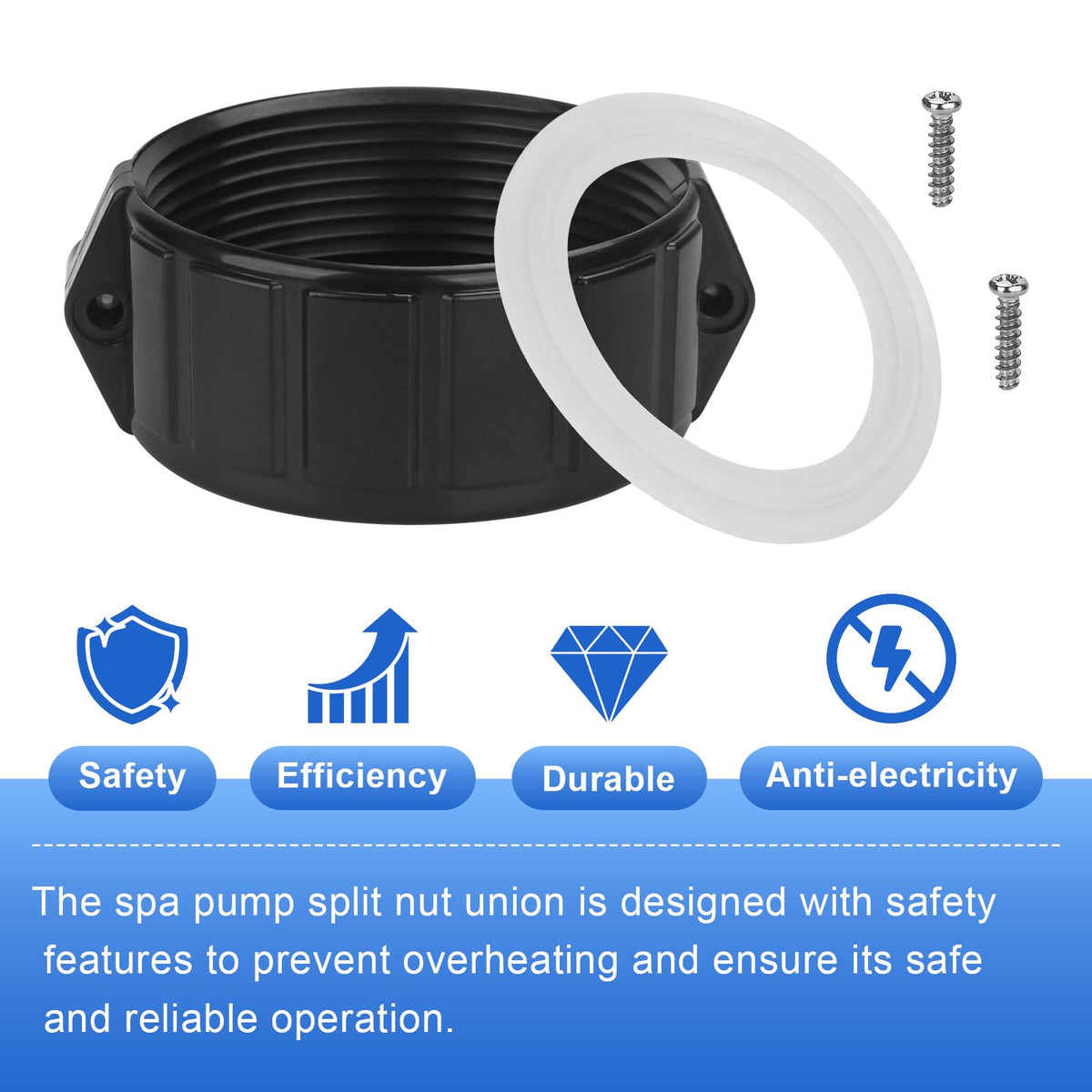 ArrogantF Gecko-compatible spa heater union part for broad compatibility