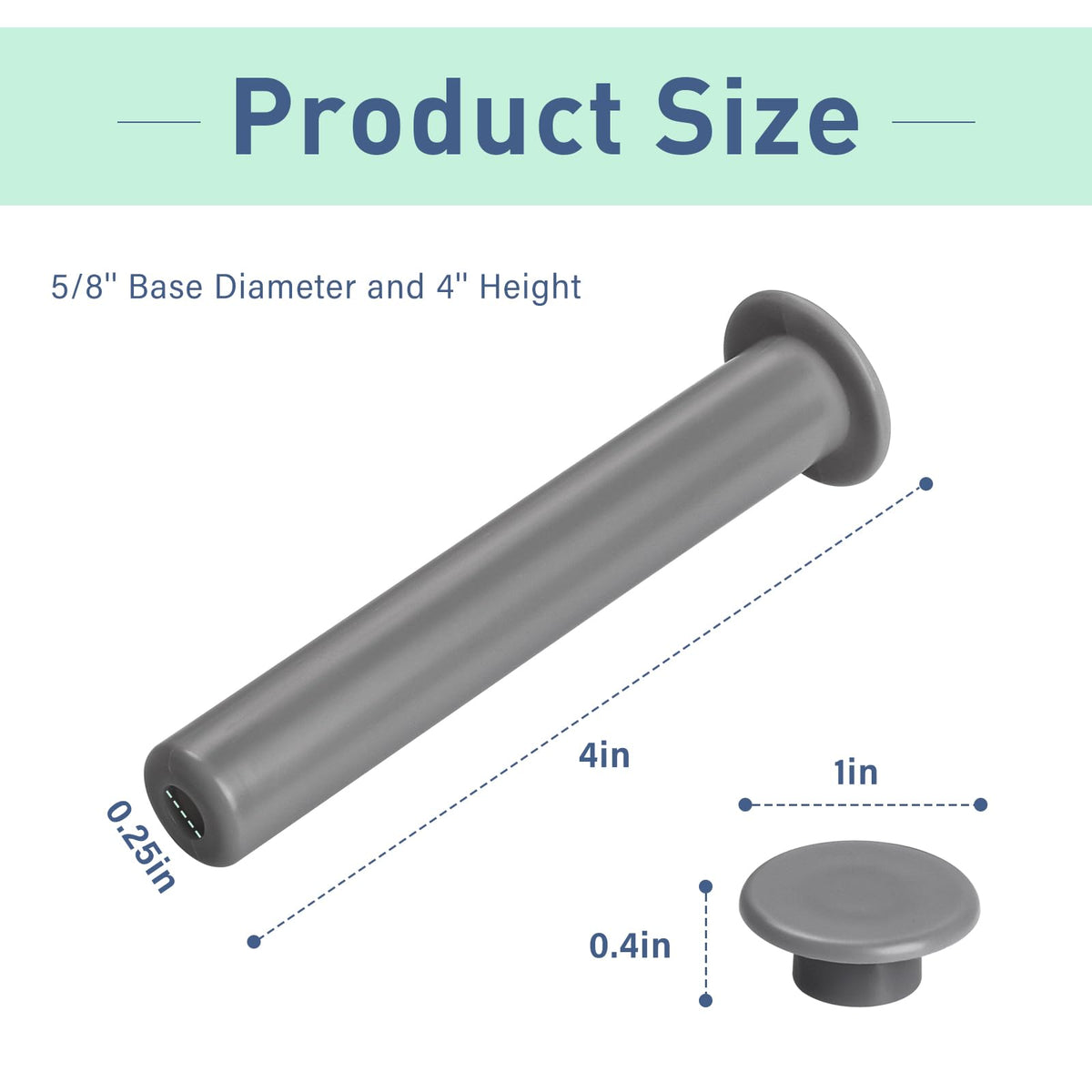 Close-up of ArrogantF gray sleeve cap fit for pool fence