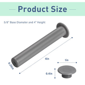 Close-up of ArrogantF gray sleeve cap fit for pool fence