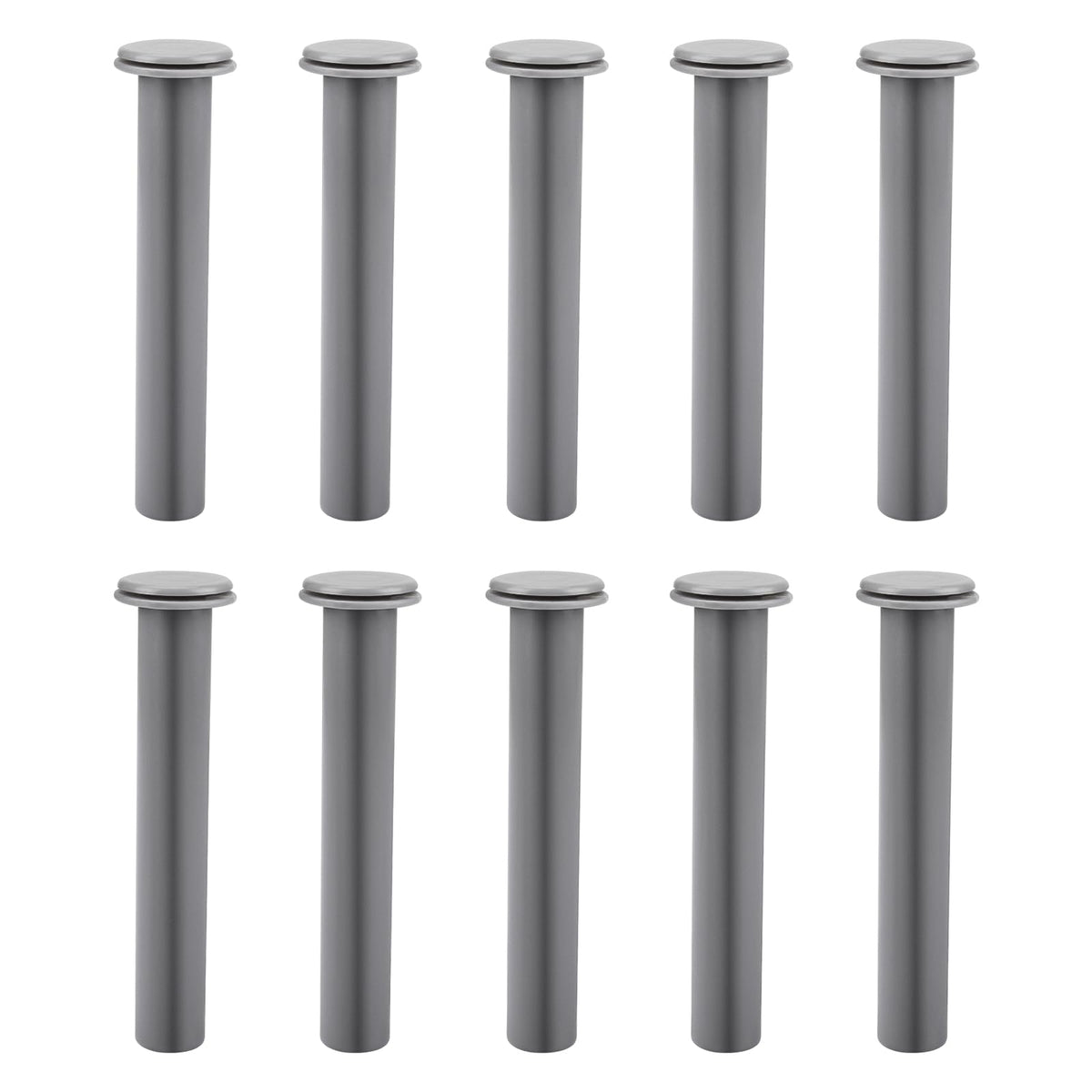 ArrogantF gray sleeve and cap set for pool fence poles, DIY installation ready