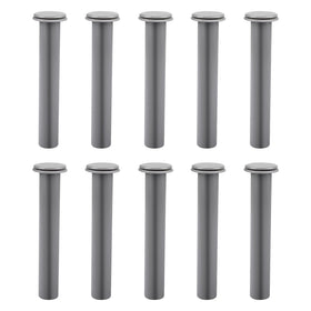 ArrogantF gray sleeve and cap set for pool fence poles, DIY installation ready
