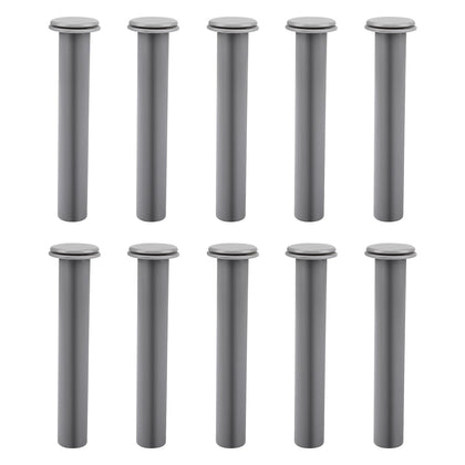 ArrogantF gray sleeve and cap set for pool fence poles, DIY installation ready