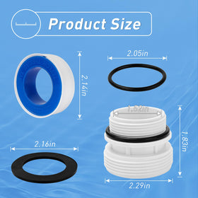 ArrogantF hose adapter kit contents displayed for easy pool maintenance and compatibility.