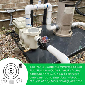 ArrogantF drain plug O-rings simplify resealing for Pentair SuperFlo.