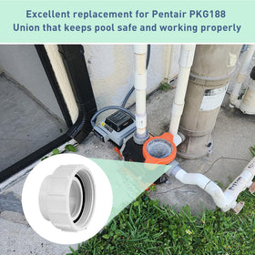 ArrogantF PKG188 easy install design supports fast, tool free 2in PVC connections.
