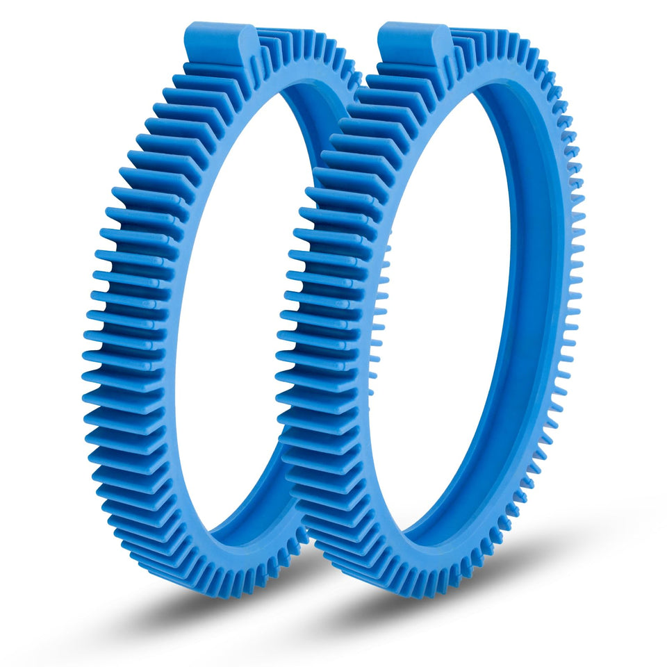ArrogantF front blue tire detail with durable tread for better traction.