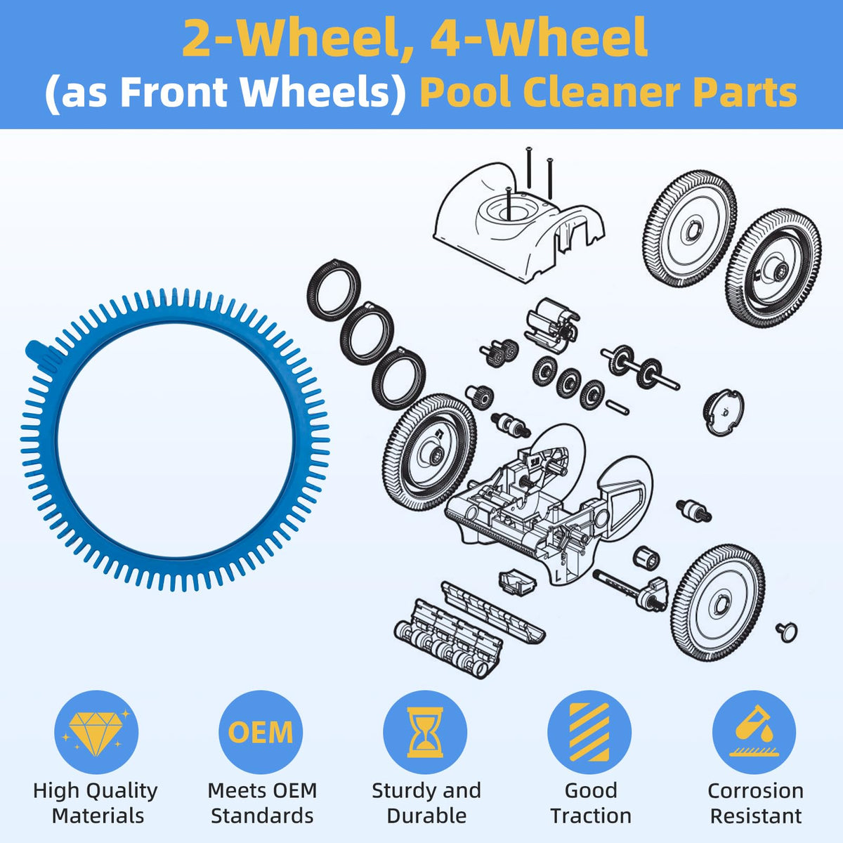ArrogantF blue front tire shows the super hump design preventing stalls.