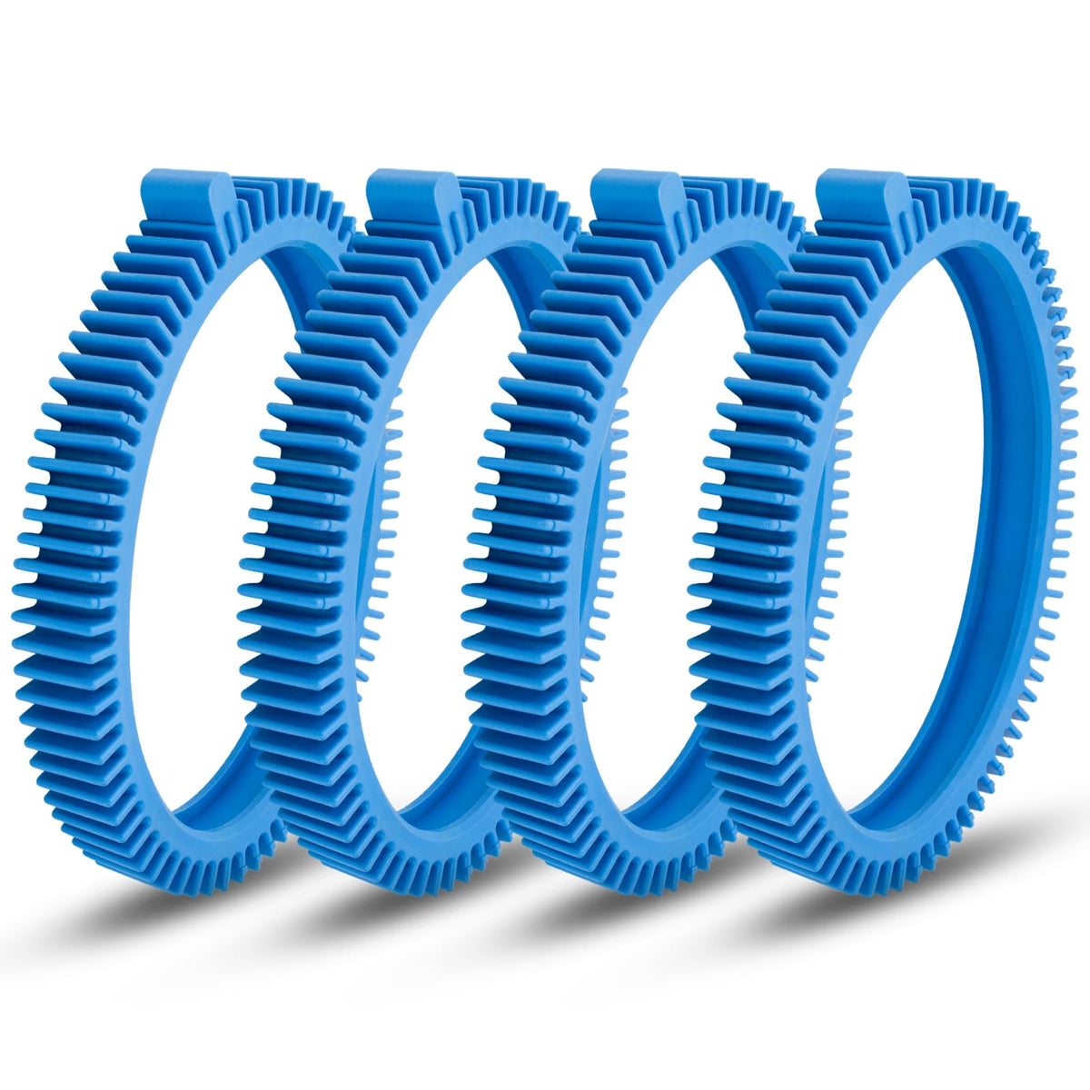 ArrogantF pool cleaner tires on front wheels improve traction for consistent cleaning.