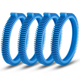 ArrogantF pool cleaner tires on front wheels improve traction for consistent cleaning.