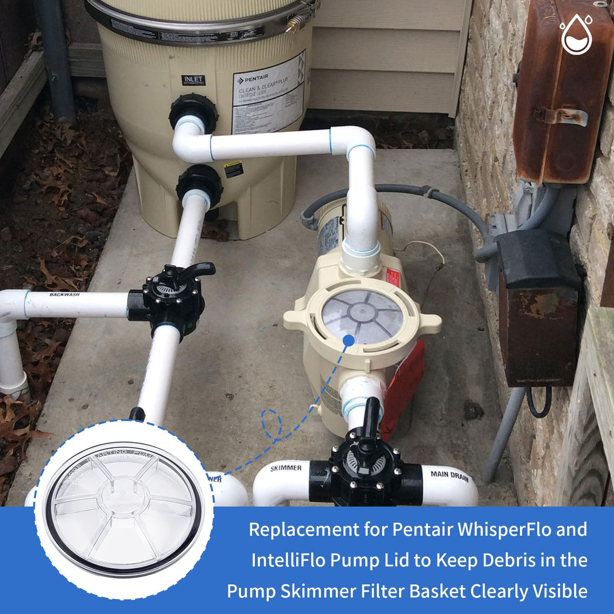 ArrogantF clear pump cover lid showcases visible quality on Pentair pump