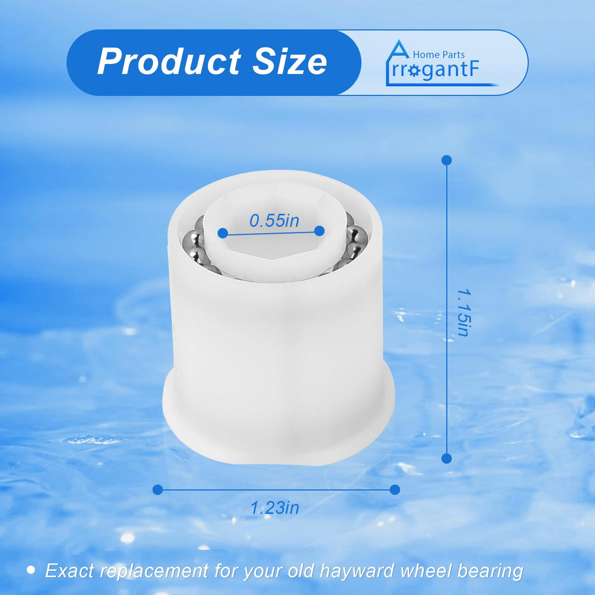 PVX976PK2 wheel bearing for Hayward AquaNaut 400; restores steady suction and efficiency